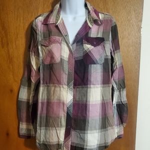 Plaid button up shirt